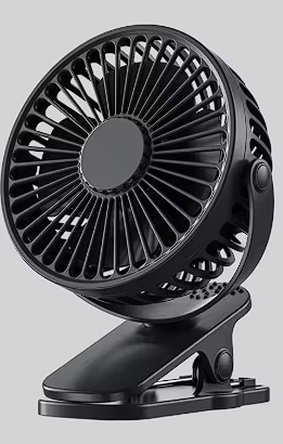 USB Clip-On Desk Fan 3-Speed Quiet Cooling Fan